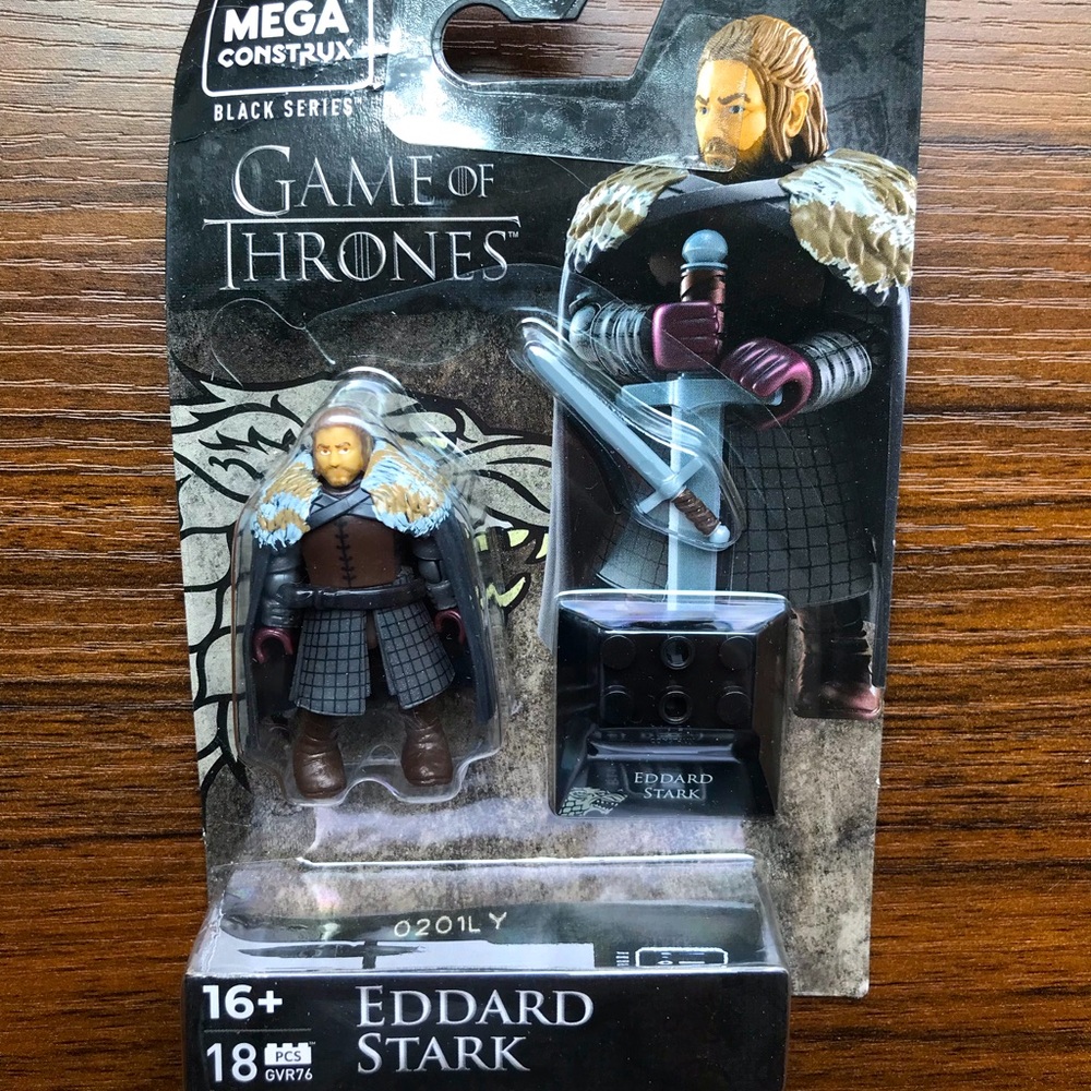 Mega Construx Black Series Game of Thrones Figure Eddard Stark New in Package
